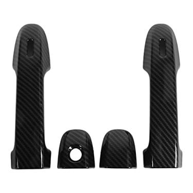 Imagem de Maçaneta da Porta Capas de Carbono Gr86 Outros Acessórios 4 PçS/conjunto Capas de Maçaneta da Porta Externa Bloqueio S Stick na Substituição para Gr86 2012-2021 Estilo de Fibra