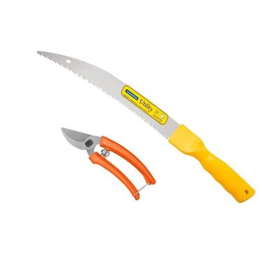 Imagem de Kit Serrote De Podar Galhos E Tesoura De Plantas Tramontina