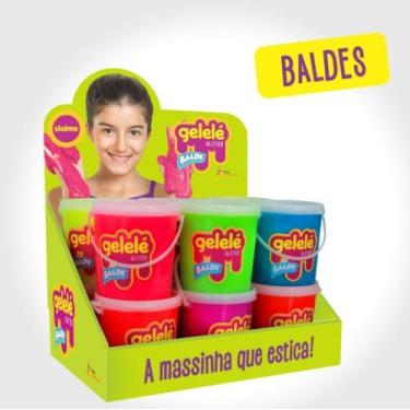 Imagem de Slime Gelelé Glitter 457g 1und Cores Sortidas - Gelele