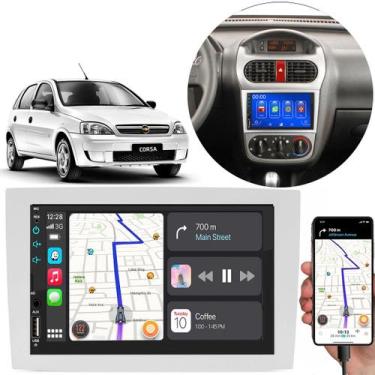 Imagem de Kit Multimídia 7 Polegadas Corsa 2002 a 2012 MP5 Carplay Android Auto 