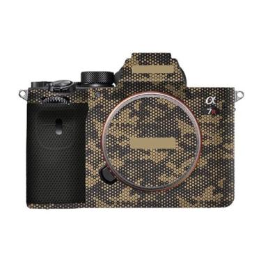 Imagem de Película de câmera para Sony A7RIV A7R IV vinil antirarranhões filme de desenho animado protetor corporal casaco acessórios de fotografia adesivo (Mamba) dourado