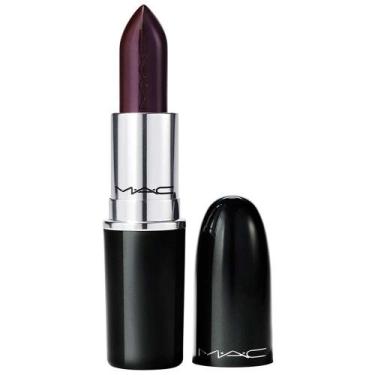 Imagem de Batom Labial MAC Lustreglass Lipstick Tons Escuros, Succumb to Plum