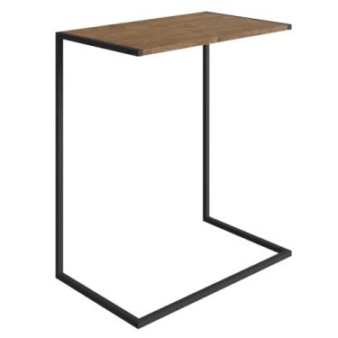 Imagem de Mesa Lateral Estilo Industrial 27886 Vermont/Preto - Artesano