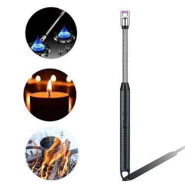 Imagem de Isqueiros Acendedores Eletrônico Flexível com USB Recarregável Rotação