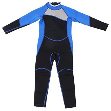 Imagem de Medalha de Mangas Compridas de Uma Peça, Traje de Mergulho de Neoprene Mantém o Traje de Surf para Menino para Menino (M125 Tamanho 10)