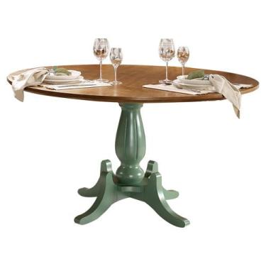 Imagem de Mesa de Jantar Redonda de Madeira Hannover - M550800 - Linz, Imbuia - 