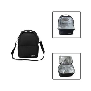 Imagem de Bolsa Térmica Lancheira Porta Marmita 2 Andares  - Unyhome, Preto