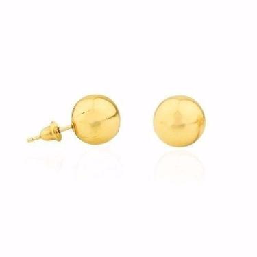 Imagem de Kit Brincos Bola Ouro 18k 9mm e 7mm - DR Joias