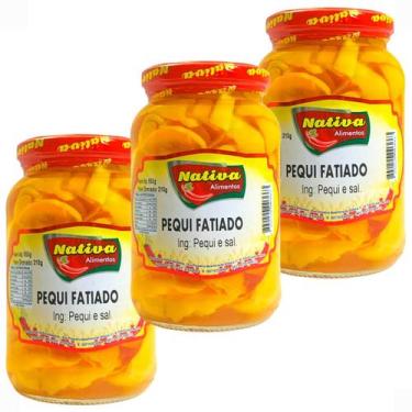 Imagem de Kit com 3 Pequi Fatiado em Conserva Pote com 550g Nativa