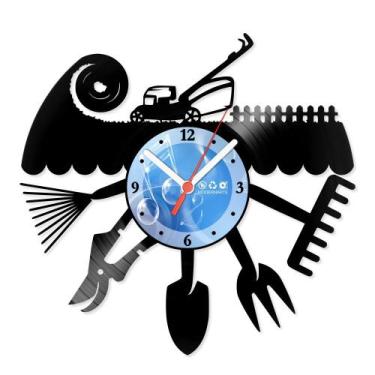 Imagem de Relógio De Parede Disco Vinil Profissões - Paisagista - VPR-035 - Mode