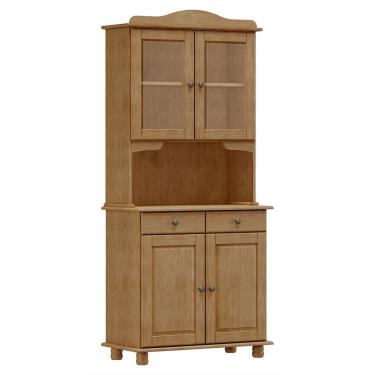 Imagem de Cristaleira 4 Portas Madeira Maciça Rubi 8926FN Freijó Finestra