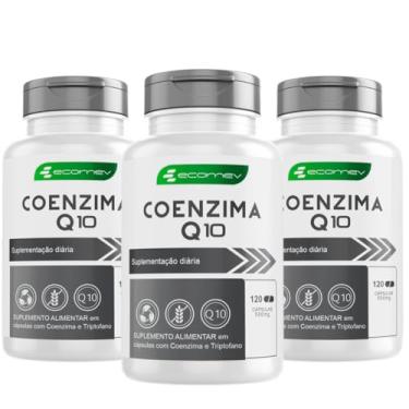 Imagem de 3Un Coenzima Q10 Ubiquinol 100% Puro 500mg Maxima Absorção 360Cáps Ecomev