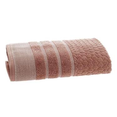Imagem de Toalha de Rosto Corttex Treviso 97% Algodão 50x70cm, ROSA