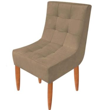 Imagem de Conjunto 2 Cadeiras Estofadas Sala De Jantar Camily Suede - B Home Dec