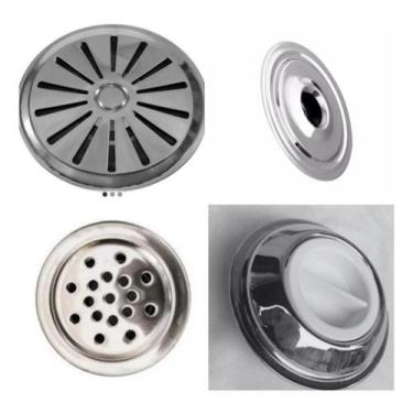 Imagem de Kit Dispositivos Retorno Pratic Inox Encaixe Cano 50mm - RR PISCINAS