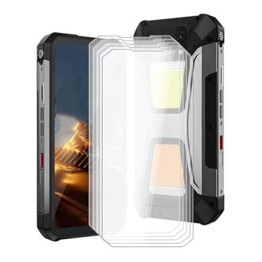 Imagem de YQINHHME Película protetora de vidro temperado Unihertz Tank 2 Pro, [pacote com 5] Película protetora de dureza 9H para Unihertz Tank 2 Pro (6,7 polegadas), alta transparência, antiarranhões, película