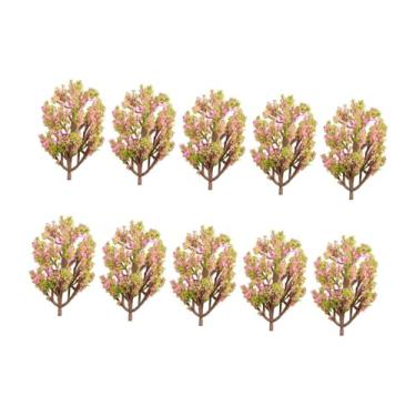 Imagem de Dynwave 10pcs modelo de treinar árvore de trens acessórios Simulação cenários de ferrovias de árvores para construir trens cenários paisagem, Myrtle de Crape