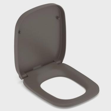 Imagem de Kit 3 Assentos Original Termofixo com Queda Amortecida Debba Classic Roca Café