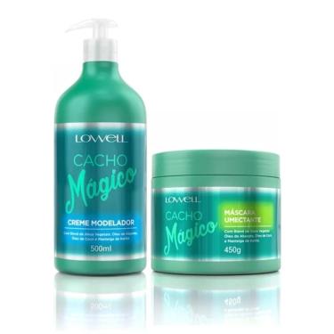 Imagem de Kit Cacho Mágico Creme Modelador 500 ml + Máscara Umectante 450 g Lowell