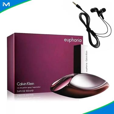 Imagem de Perfume Euphoria Calvin Klein edp Feminino 100ml Com Fone de Ouvido Music Corrida