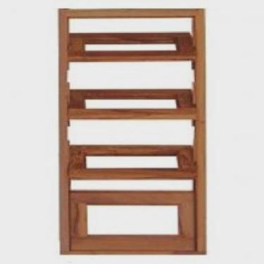 Imagem de Vitrô Capelinha Basculante de Madeira Imbuia Reto 45 x 1,20 Natural