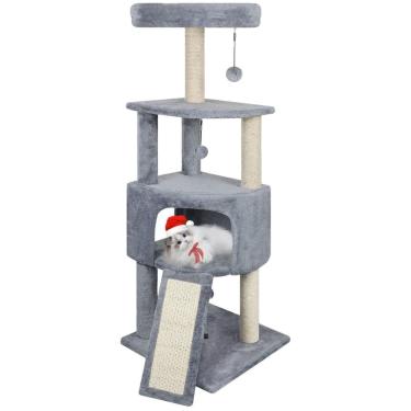 Imagem de Cat Tree Tower huitree 114 cm com condomínio Big Cat e arranhador