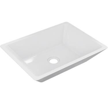 Imagem de Cuba De Apoio Retangular Banheiro Lavabo C01 Rt45 Branco