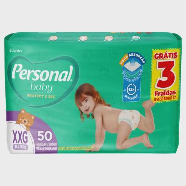Imagem de Fralda Personal Baby Protect & Sec xxg 50 Unidades