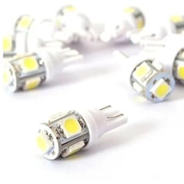Imagem de Lâmpada Esmagada T10 Led Meia Luz 5 Leds 12v