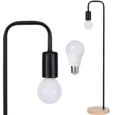 Imagem de Luminária Piso Coluna 163Cm Pedestal Chão Metal