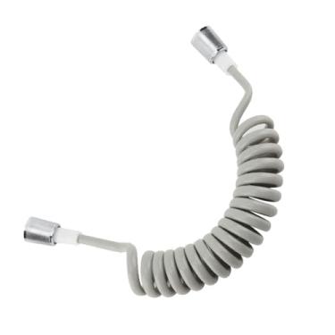 Imagem de Joyzan Mangueira de chuveiro, mola ABS flexível telescópica para encanamento de água, vaso sanitário, bidê, tubo de substituição, espiral, antitorção, extensível, banheiro, pia de cozinha, acessório