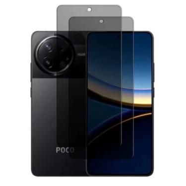 Imagem de Kit 2 Película de Privacidade 5D 9D Anti-Espião para Xiaomi Poco F7, Protetor de Tela Inteira, Kit Aplicação, Modelo Semi-rígido (POCO F7 Pro)