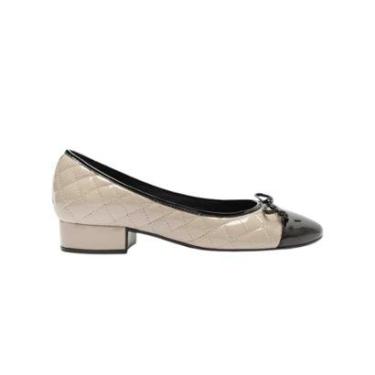 Imagem de Sapatilha Laço Salto Bloco Verniz AnaCapri Feminina-Feminino