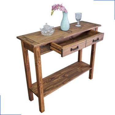 Imagem de Aparador Buffet De Madeira Maciça Resistente Imbuia Retrô Cozinha Cant