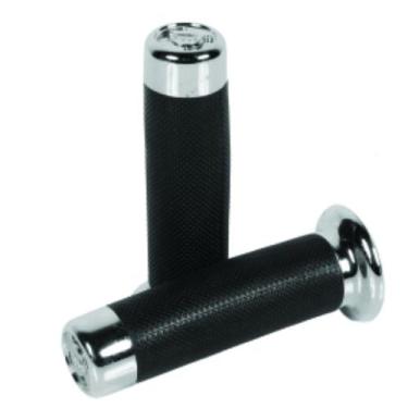 Imagem de Manopla Cromo Forte Custom Ponteira, PRETO - CROMADO, Único