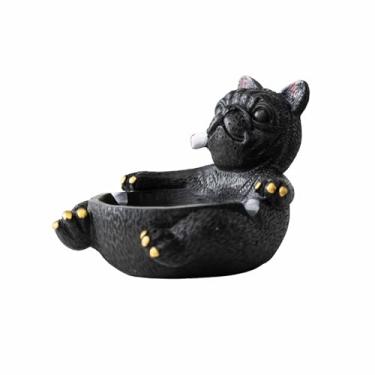 Imagem de Cinzeiro de mesa de resina criatividade cinzeiros de mesa para interior de moda bonito divertido para fumar para uso doméstico escritório ornamentos (cor: L)