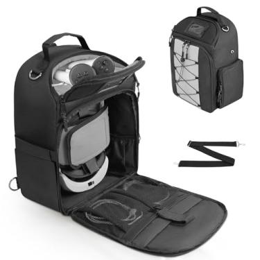 Imagem de ORKELS Carrying Case for Meta Quest 2/Quest 3/Quest 3S/Quest Pro, Travel Backpack Bag for VR All-in-One Gaming Headset, Elite Strap, Controllers & Accessories