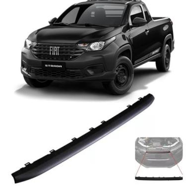 Imagem de Grade Frontal Strada Aplique Friso Preto 2020 até 2023 - Importado