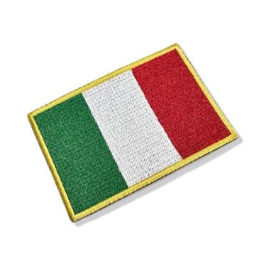 Imagem de BP0030-21 Bandeira Itália Patch Bordado 10,2x6,8 cm (D) Matriz Para Bordar)