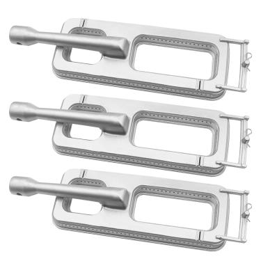 Imagem de Peças de reposição para Members Mark, substituição para CISC, Bakers Chef Grand Hall churrasqueiras 608SB, Monarch-04A 04B queimador de aço inoxidável fundido 304 304 3/4 x 4 3/4 em pacote com 3