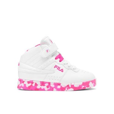 Imagem de Fila Tênis infantil unissex Vulc 13 Mashup, Branco/Rosa Knockout/Rosa Glo, 11 Little Kid