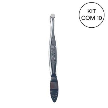 Imagem de Kit 10 Pinça Ponta Reta-Cartela Com 12 Pçs Aço Carbono NYBC - NYBC Bea
