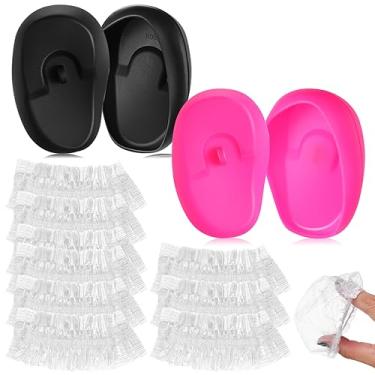 Imagem de CALLARON 2Pares Protetor de Ouvido Descartável Silicone Transparentes e Banho Confortáveis e Práticos Diário