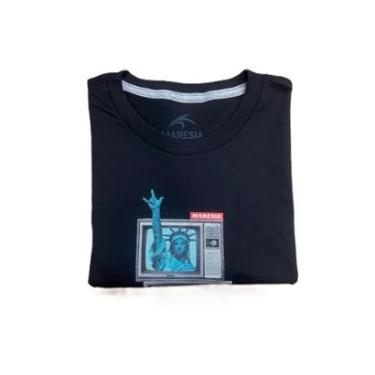 Imagem de Camiseta Masculina Maresia Silk Street Rebelion TV 0010 Cor:;Tamanho:P-Masculino