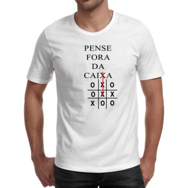 Imagem de Camiseta Unissex Pense fora da caixa jogo da velha - Alearts, GG