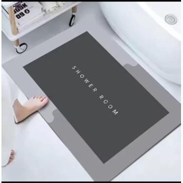Imagem de Tapete de Banheiro Antiderrapante, Absorvente, Secagem Rápida