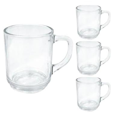 Imagem de 3 Canecas De Vidro Lisa 250ml