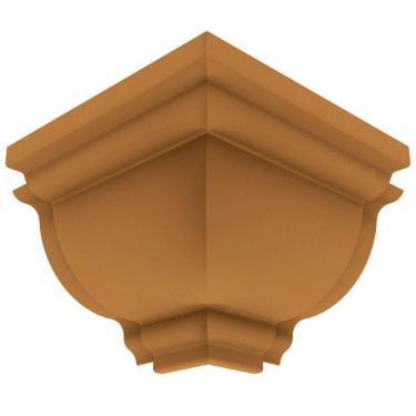 Imagem de Canto Externo Para Rodaforro PVC Plasbil Premium 4 Peças Cerejeira