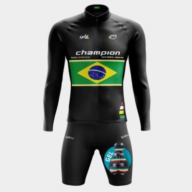 Imagem de Conjunto de Camisa Masculina Camisa Manga Longa PRO Proteção Uv Bolsos