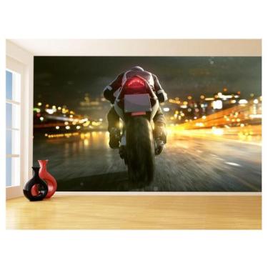 Imagem de Papel De Parede 3D Moto Esporte Viagem Estrada 3,5M Bkm70 - Você Decor
